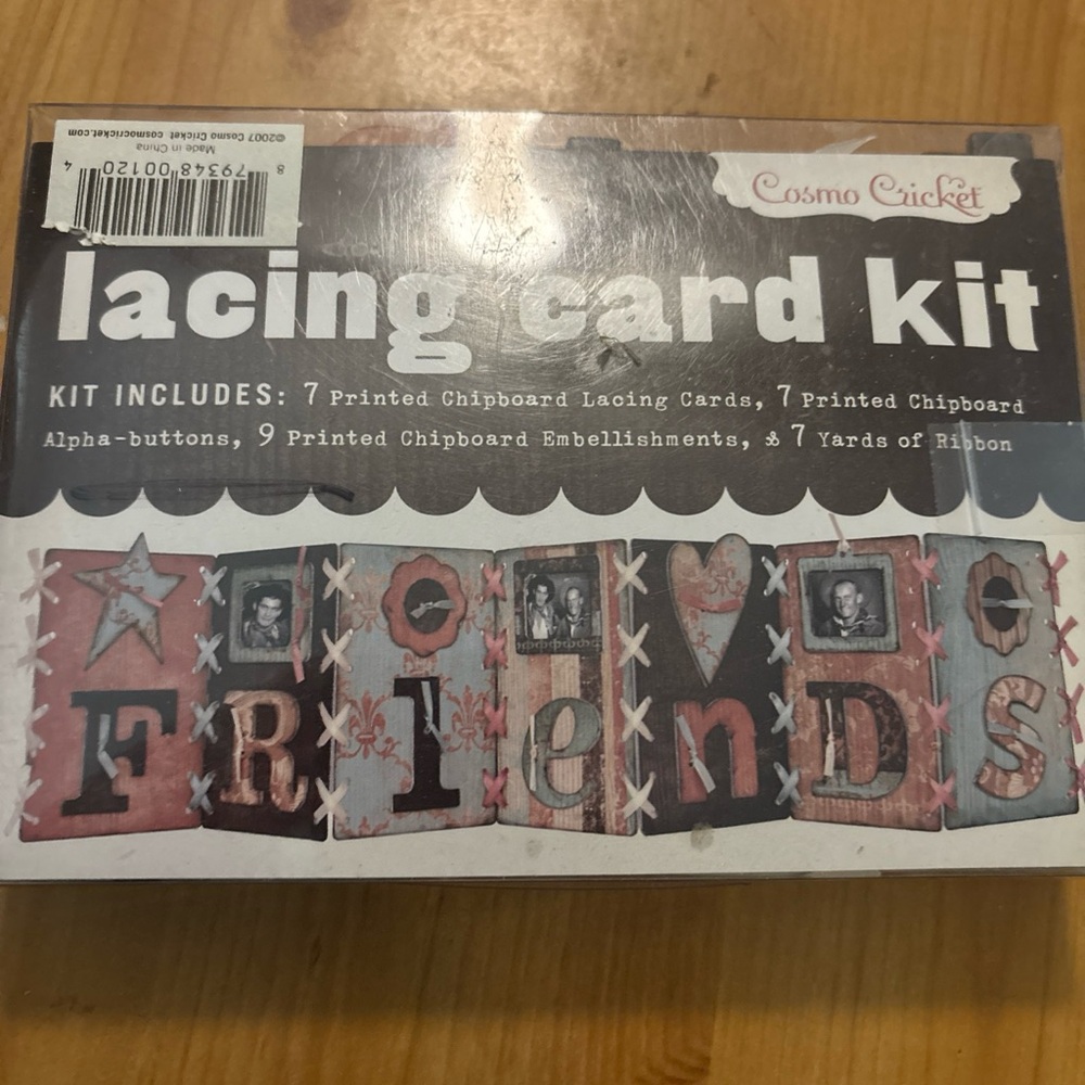 Cosmo Cricket Lacing Card Kit - Friends